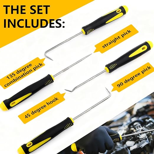 386 PCS Viton O-Ring Kit (30 Sizes) - Metric Standard 75A Durometer FKM O Ring Assorted Kit with 4 Pick Tools for Automotive, Plumbing and Chemical - Durable High Temperature & High Pressure