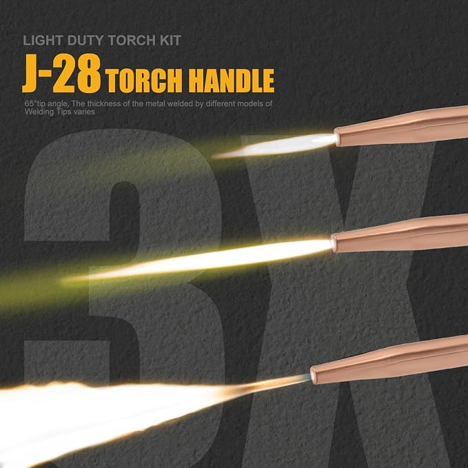 Ligth Duty Welding/Brazing Series "J" Torch Handle with Welding Tips, with Check Valves