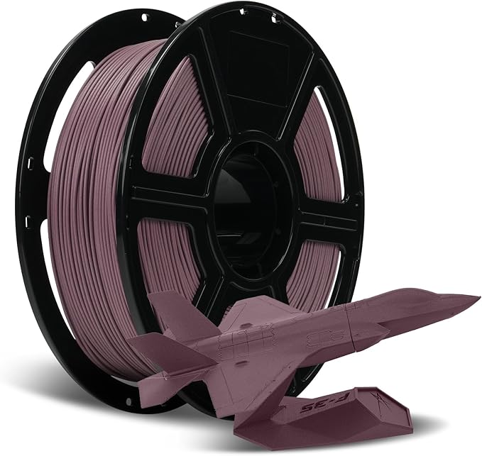 FLASHFORGE Carbon Fiber PLA Filament 1.75mm Dusty Pink, Reinforced 3D Printer Filament 1kg, Lightweight & High-Strength PLA-CF Filament, Strong & Easy to Print
