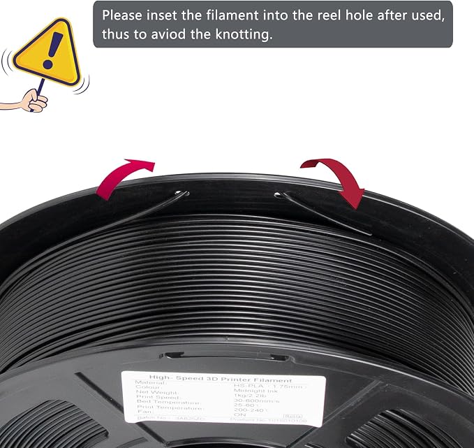 iSANMATE Rapid PLA Filament 1.75mm Black 10KG, 3D Printer Filament Bundle, Dimensional Accuracy ±0.02mm, for Bambu Lab 3D Printers, AMS, AMSLite