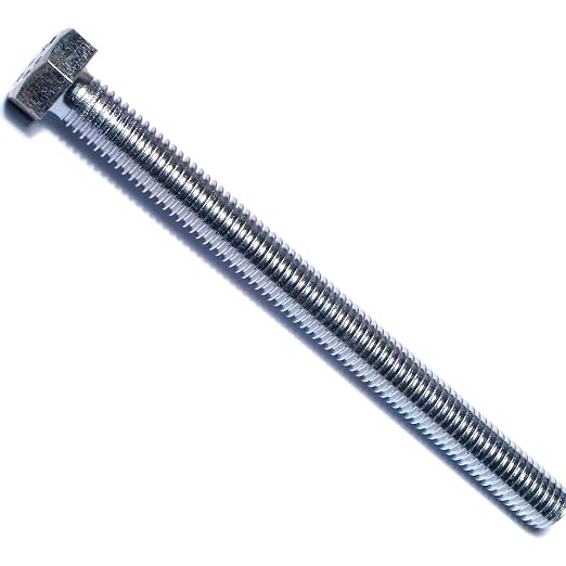 Hard to Find Fastener Tap Hex Bolts, Durable Corrosion-Resistant Steel Hex Head Bolt for Home Improvement, DIY, Construction, 1/2-13 x 6, Pack of 25