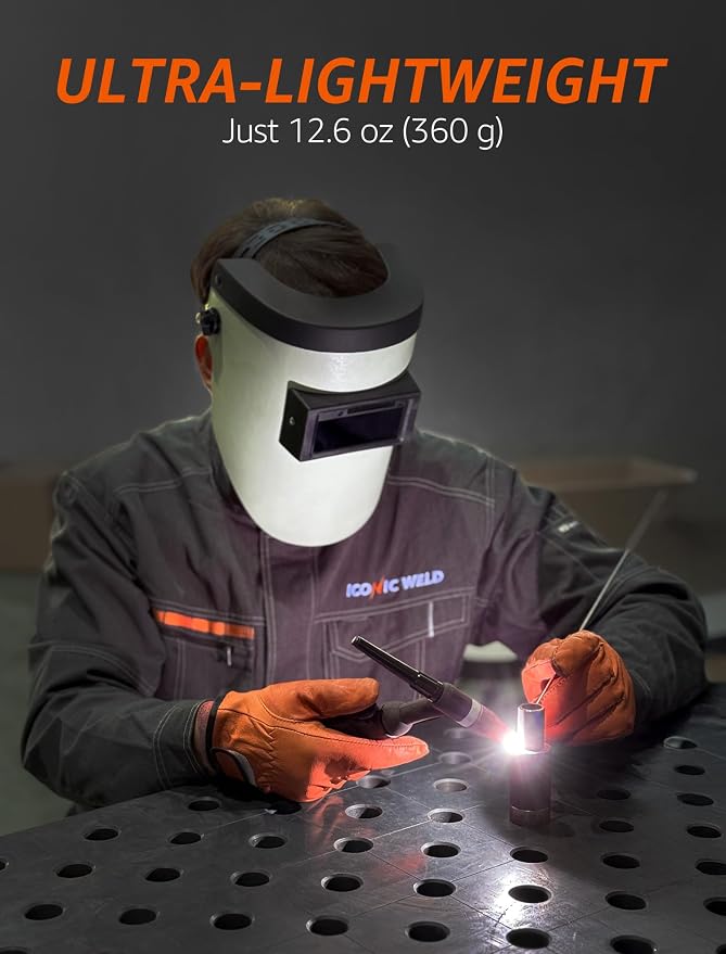Auto Darkening Welding Helmet - Lightweight, Shade #3/11, with Bag (Chiwoo Emperor)
