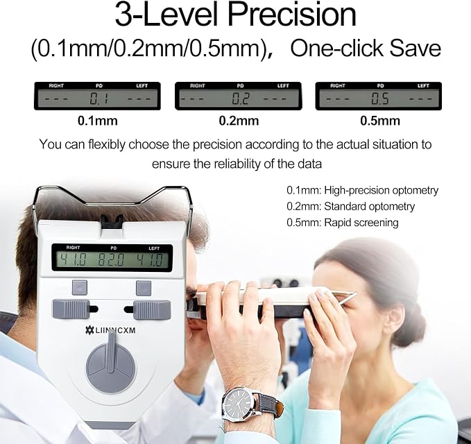 Digital Pupilometer PD Meter LCD Display Optical Interpupillary Distance Ophthalmic Measuring Tool