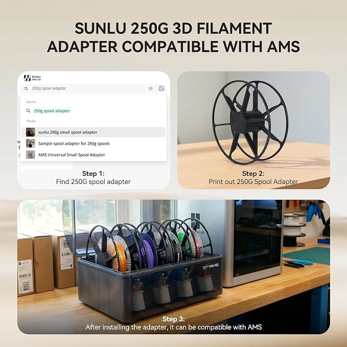 SUNLU PLA Matte Filament 16 Color Bundle Multicolor, PLA 3D Printer Filament 1.75mm, Mini Spool, Matte Finish, Individually Vacuum Packed, 16 Pack.