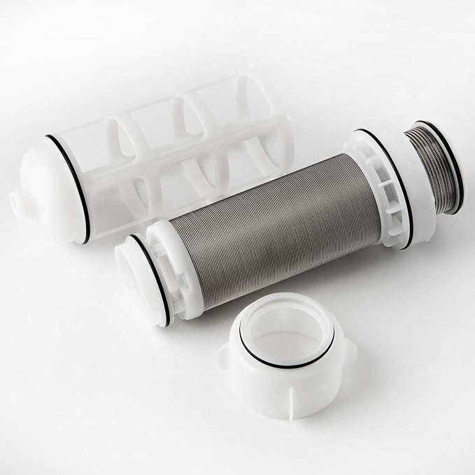 iSpring FWSP100ARB Reusable Spin Down Sediment Water Filter Replacement Cartridge with Scrapper and Seal Cover for WSPARB Series, 100 micron