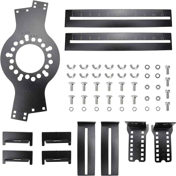 Wheel Fitment Tool Offset Measuring Mockup Tool 5 Lug Wheel Simulator | fit for 14-22 Rims 8-14 Tire Widths 2.5-11.5 Sidewalls 3-12 Clearance
