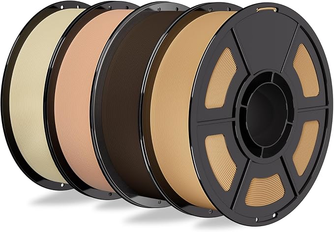 iSANMATE Matte PLA Filament Bundle 4KG,1.75MM 3D Printer Filament,for Bambu Lab 3D Printers,AMS,AMSLite,Beige+Skin+Chocolate+Latte Brown