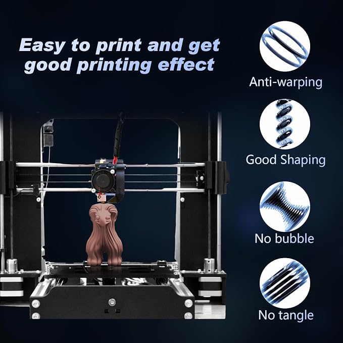 Pangda 3D Printer Filament Pla Bundle 1.75mm Multicolor, ±0.02mm Dimensional Accuracy, 3D Printing Filament for DIY Projects, Holiday Crafts(1.5 kg,Earth Color)