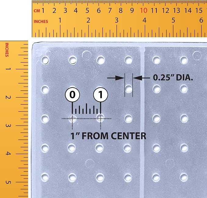 Azar Displays 701414-CLR-4C32 Rotating Countertop Display Kit with Peg Hooks Included, 14 Inches Wide x 14 Inches Deep x 20 Inches High, Pegboard Spinner Organizer, Clear
