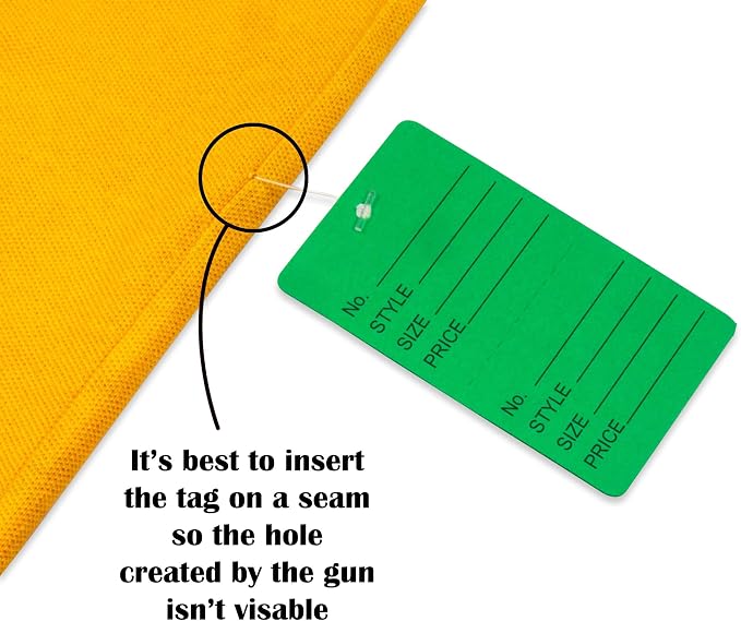 1000 Qty 1 1/4 x 1 7/8 (32x47mm) Assorted Unstrung Colored Price/Receipt Tags w/Easy-Tear Stub (Consignment/Merchandise/Clothing/Jewelry/Laundry Service/Sales) – Number/Style/Size/Price