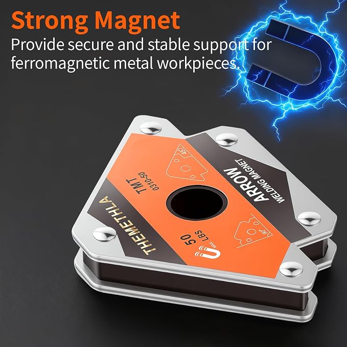 Welding Magnets 50 LBs-2 Pieces Magnetic Welding Holder Set, Holding Power Welding Accessories