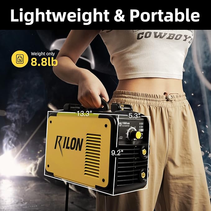 Stick Welder, 110V/220V Actual 160Amp ARC Welder Machine, IGBT Inverter Welding Machines with Hot Start Arc Force Anti-Stick, High Efficiency for 2/32"-1/8" Welding Rod