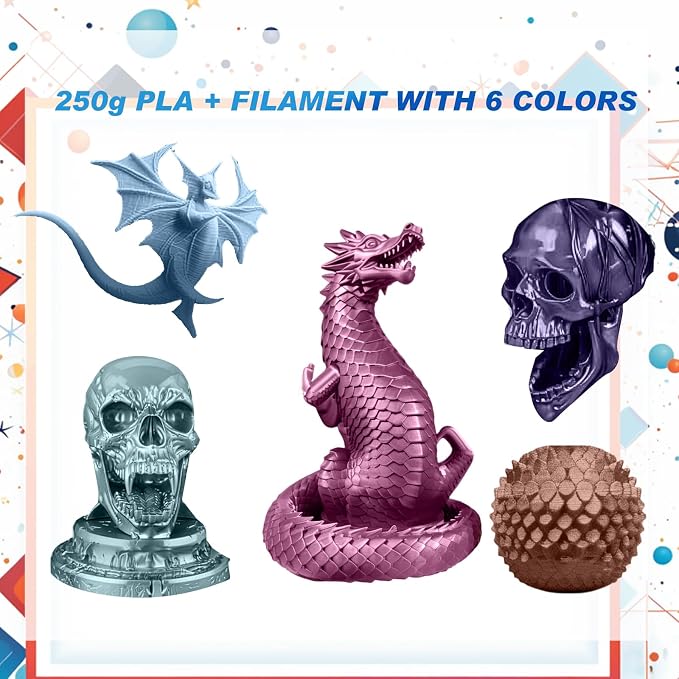Pangda 3D Printer Filament Bundle 1.75mm Multicolor Matte or Silk PLA Filament 3D Printing Material for Halloween Thanksgiving Day Christmas Easter Holiday Crafting Decorations(Macaron Color)