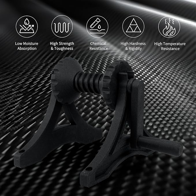 IEMAI PA12 Carbon Fiber Nylon Filament 1.75mm Matte Black 1KG, Low Moisture PA12-CF 3D Printer Filament with Dimensional Stability, High Tough & Strength, Chemical Resistant