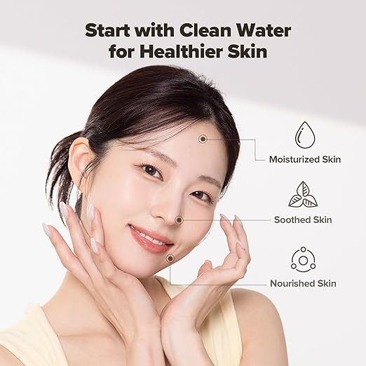 [6 Months Set] Water Filter for Sink Faucet and Replacement Set, Sink Water Filter, Vitamin C Gel, NSF Certified - Removes Impurities, Chlorine and Rust - Skin Hydration, Made in Korea Olive Green