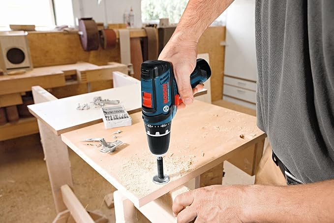 BOSCH CLPK22-120 12V Max Cordless 2-Tool 3/8 in. Drill/Driver and 1/4 in. Impact Driver Combo Kit with 2 Batteries, Charger and Case & Bosch MS4041 41-Piece Drill and Drive Bit Set