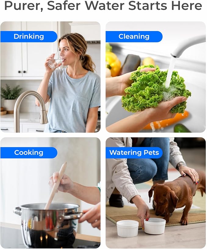 Waterdrop P1 Under Sink Water Filter, Replacement for Waterdrop TST-UF & TST-B Ultra-Filtration Under Sink Water Filter System, 1 Pack