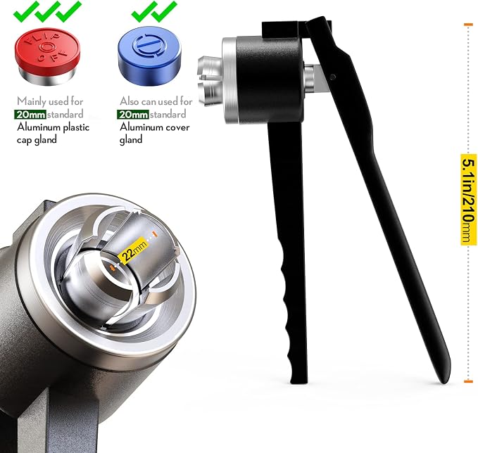 20mm vial cap crimper Manual Bottle Capper