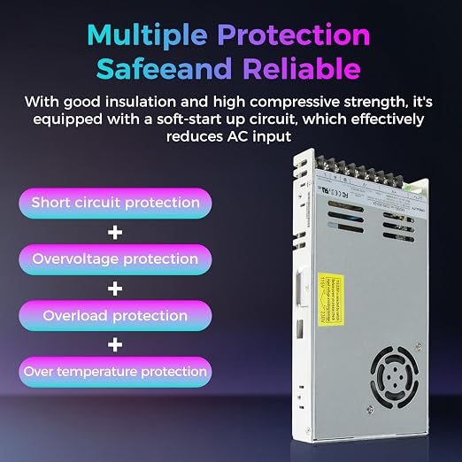 Creality Official Ender 3 V3 SE/KE 350W Power Supply, Original 3D Printer Switch Power Supply for Creality K1/K1C/K1 SE/K2 SE/Ender 3 V3/Ender 3 S1/S1 Pro/S1 Plus/Ender 3 V2/Ender 3 Neo/CR 10 SE