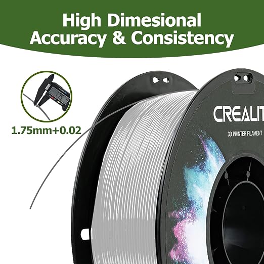 Official CREALITY PETG 3D Printer Filament 1.75mm 1KG (2.2lbs), High Precision Strong Toughness, Odorless Better Flow Moistureproof 3D Printing Ender Filament