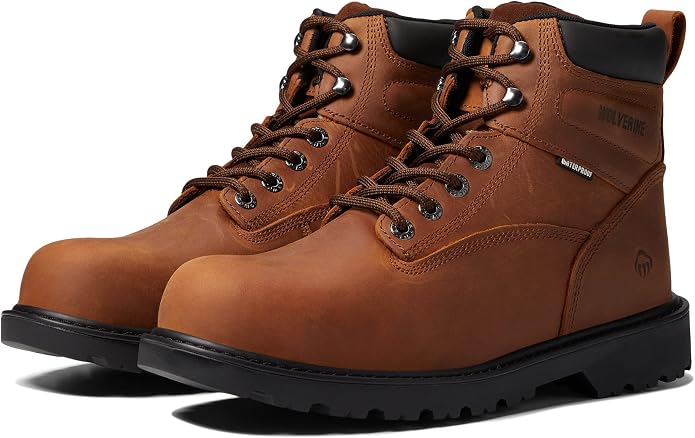 Wolverine Men’s Floorhand Waterproof 6” Steel-Toe Work Boot