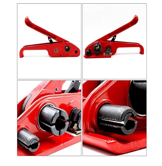 Poly Strapping Tensioner Cutter and Sealer Manual Banding Tool Strapping Packing Kit Set for Width 1/2" -3/4" Polyproplyn and Polyester Plasticstrap Cord
