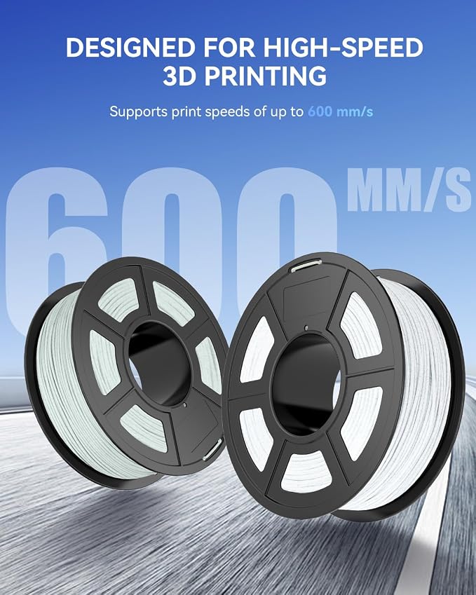 JAYO Marble PLA 3D Printer Filament Rock White 1.75mm, 1.1kg Spool | Realistic Stone Texture, Matte Finish, Smooth Printing, High Speed Printing, Neatly Wound, No Clogging, Fit Most FDM Printer