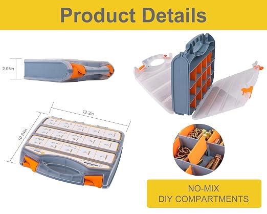 1085pcs Metric Bolt Assortment Kit -8.8 Grade, M4 M5 M6 M8 M10 M12 Heavy Duty Hex Bolts, Nuts Kit with Universal Socket, Yellow Zinc Plating, Durable Storage Case for DIY, Automotive, Length:12-40mm