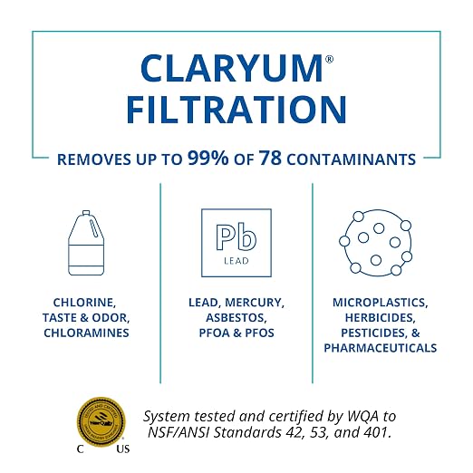 Aquasana Countertop Water Filter System for Drinking Water - Clean Water Machine - Removes 97% of Chlorine - Compact Filtration for Kitchen