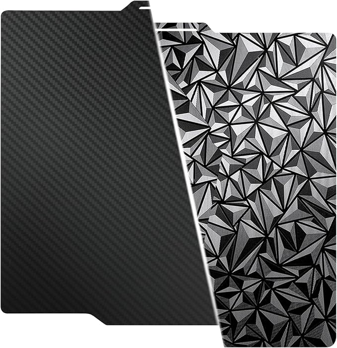 HzdaDeve P2S Build Plate for Bambu Lab P2S/X2D/P1S/P1P/A1/X1C/X1E Dual Smooth PEO PET Plate Sheet 257.5x257.5MM Heated PEI Bed Spring Steel Flexible Platform Black Board for 3D Printer Accessories