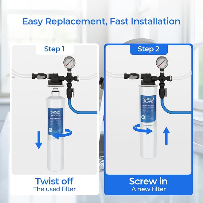 4HC-H/H9655-11 Water Filter Replacement, 1-Pack | Compatible with Hoshizaki H9655-11, Filtration System H9320-51, H9320-52, and H9320-53