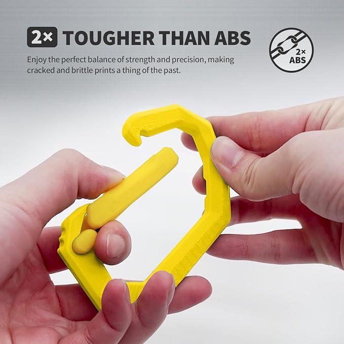 OVERTURE Super PLA+ Filament 1.75mm, Toughness Enhanced PLA Plus, Professional Toughness 3D Printer Filament 1kg (2.2lbs), High Precision +/- 0.02mm (Yellow)