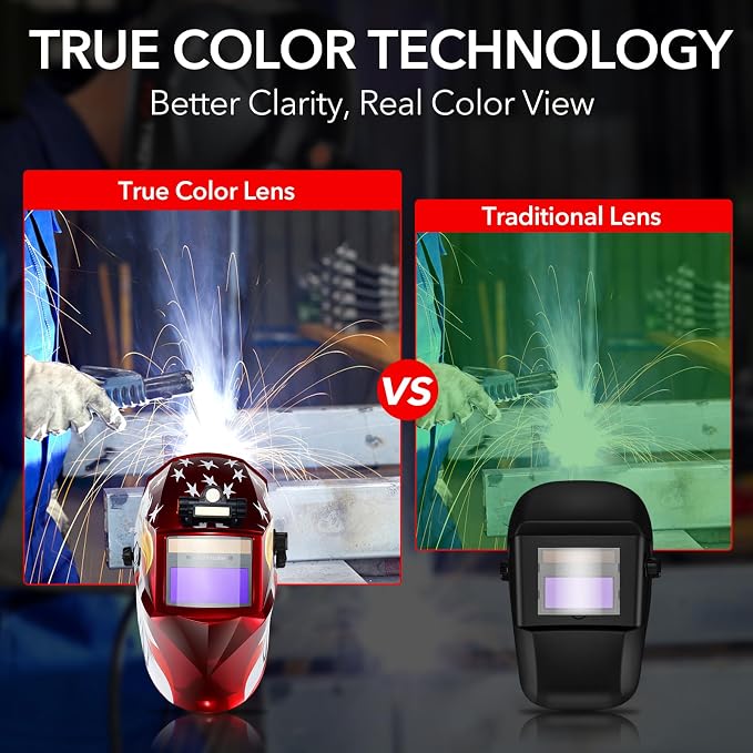 TRQWH Portable Welder Machine 110V ARC Handheld Welder & Auto Darkening Welding Helmet
