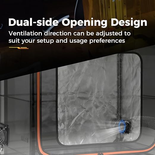 Large Resin 3D Printer Enclosure with Ventilation System & LED Light, Vented 3D Printer Enclosure with Carbon Filter, Odor Control, Noise Reduction, Dustproof Tent Cover for LCD UV Resin Printers