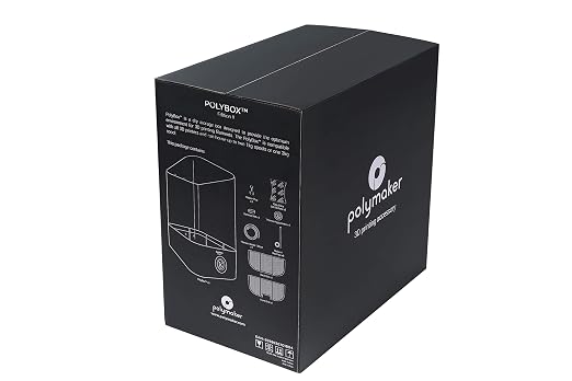 Polymaker PolyBox Edition II - Airtight 3D Printer Filament Storage Box for 1kg/3kg Spool | Print Directly from Box | Moisture-Proof Container | Fits 1.75mm/2.85mm/3.00mm
