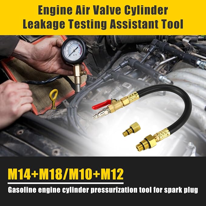 3mirrors 67605 Valve Spring Compressor Tool and Cylinder Leakage Testing Assistant Tool