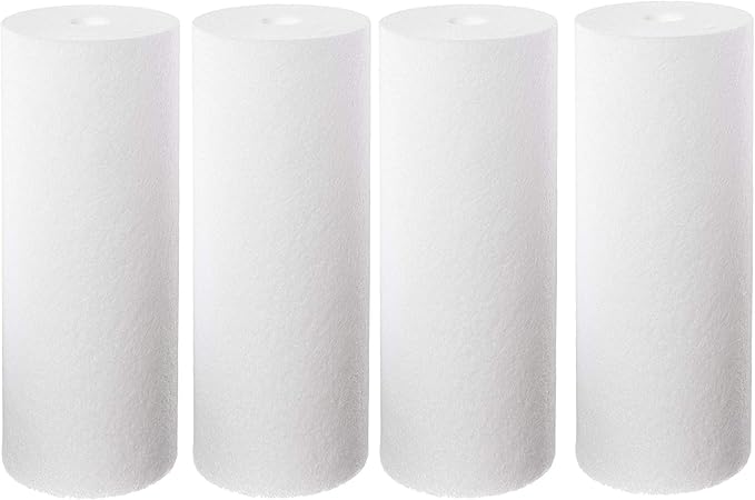 CFS – 4 Pack Heavy-Duty Polypropylene Spun Water Filter Cartridges Compatible with BF6, BF7, BF9C, BF35, BF36, BF36C Models – Remove Bad Taste – Whole House Replacement Filter Cartridge