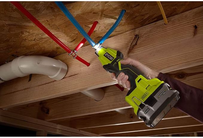 RYOBI ONEAND 18V Lithium-ION Cordless PEX TUBING CLAMP Tool Tool ONLY P660 | Battery and Charger Sold Separately