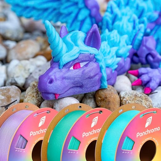 Polymaker Panchroma Celestial PLA Filament 1.75mm for 3D Printer, Green | Neatly Wound Glitter PLA for Easy Print & Smooth Feeding, Compatible with Bambu Lab & Most 3D Printers