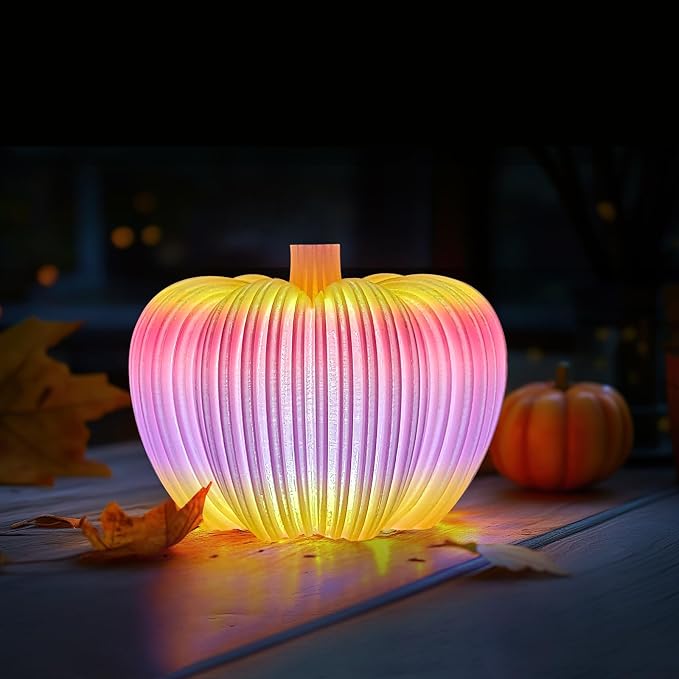 iSANMATE Rapid Translucent PLA Filament 1.75mm, Multicolor Rainbow PLA, Dimensional Accuracy ±0.02mm, 1kg Spool-Autumn Pumpkin