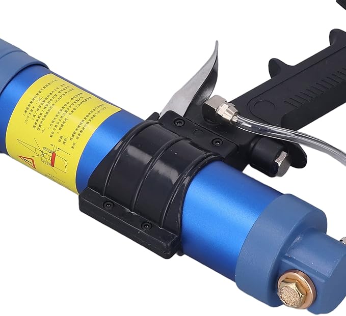 Sausage Silicone Caulking Glue Gun,310ml 1/4in Pneumatic Glass Glue Gun With Pressure Gauge Silicone Gun Pneumatic Sausage Caulking Gun Glass Glue Sealant Gun