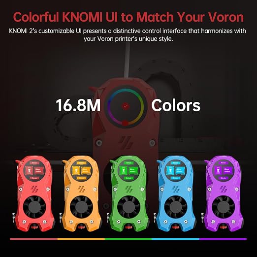 BIGTREETECH KNOMI 2 1.28in Upgrade Touch Screen for Voron Stealthburner(Not for A1/P1/X1) Toolhead LCD Display Screen Support Klipper Compatible with EBB SB2209/SB2240 CAN