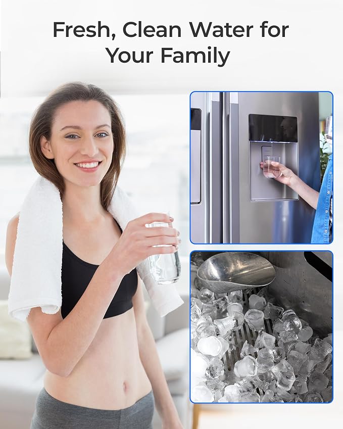 Waterdrop DW80/90 Under Sink Water Filter, Replacement for Aqua-Pure® AP-DW80/90, AP-DWS1000, Kohler® K-201-NA, Kohler® K-202-NA, NSF/ANSI 42&372, 2 Pack, Model No.WD-W60-80/90