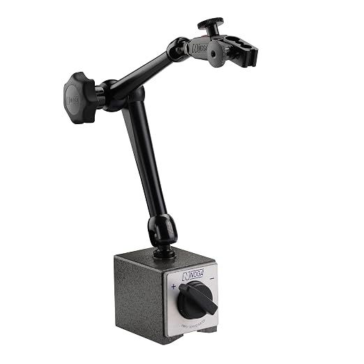 Noga DG61003 Regular Duty Dial Gage Holder Mag Base w/Metal Fine Adjust