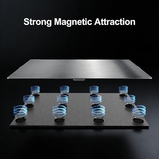 Upgraded Magnetic Printing Platform, 2PCS Spring Steel Sheet Flexible Build Plate and 1PCS Base Printing Platform for ELEGOO Saturn 4 / Saturn 4 Ultra 3D Printer 224x129mm