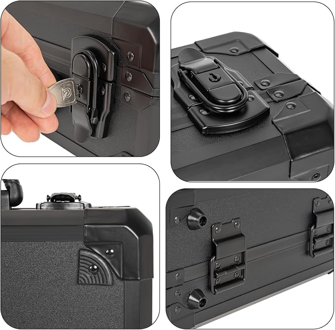 Protective Hard Case Shockproof Water-resistant with Customized DIY Foam Insert fit for Camera, Laptops, etc, 12.2 X 12.2 X 4.5-Inch