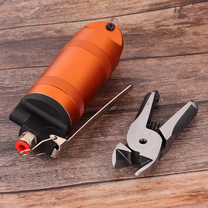 Pneumatic Air Scissors HS30 S7P, Aluminum Alloy Wire Cutting Tool with Hardened Alloy Steel Blades for Precision Metal Shearing in Automotive and Manufacturing Workshops