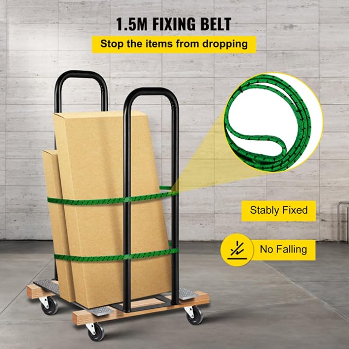 Cart Handle Dolly Converter 12.8 Inch Width x 38 Inch Height Steel Converter Arms 250LBS Capacity Panel Dolly Handling Equippment， Mattress Mover