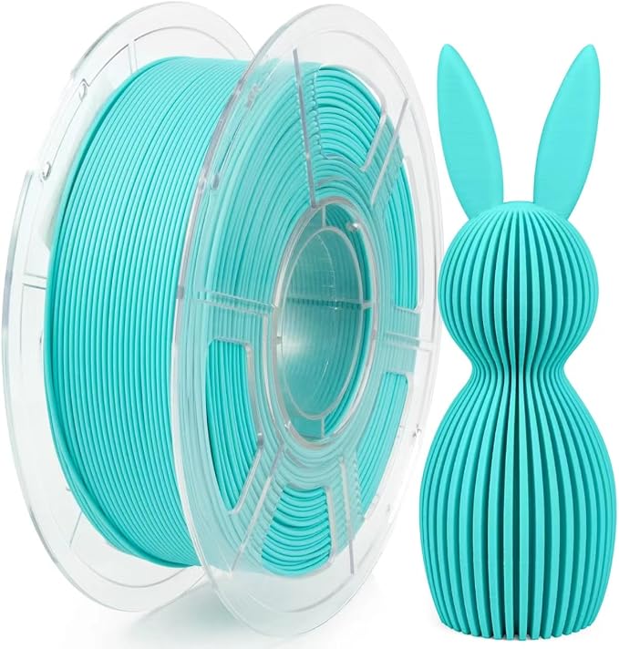 iSANMATE Rapid Matte PLA 3D Printer Filament, Turquoise Blue PLA Filament 1.75mm Designed for High Speed 30-600mm/s, Fast Printing Speed PLA, Turquoise 1kg Spool (2.2lbs)