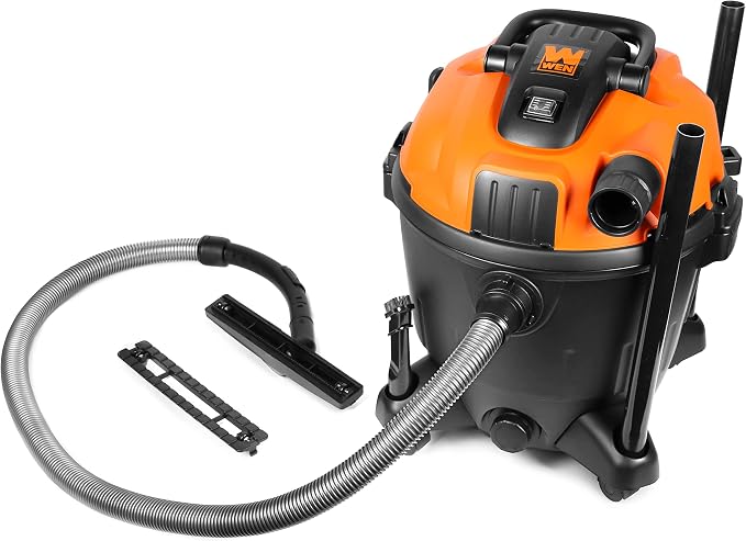 WEN VC9209 10-Amp 9.25-Gallon 6.5 Peak HP Wet/Dry Shop Vacuum and Blower with 0.3-Micron HEPA Filter, Hose, and Accessories